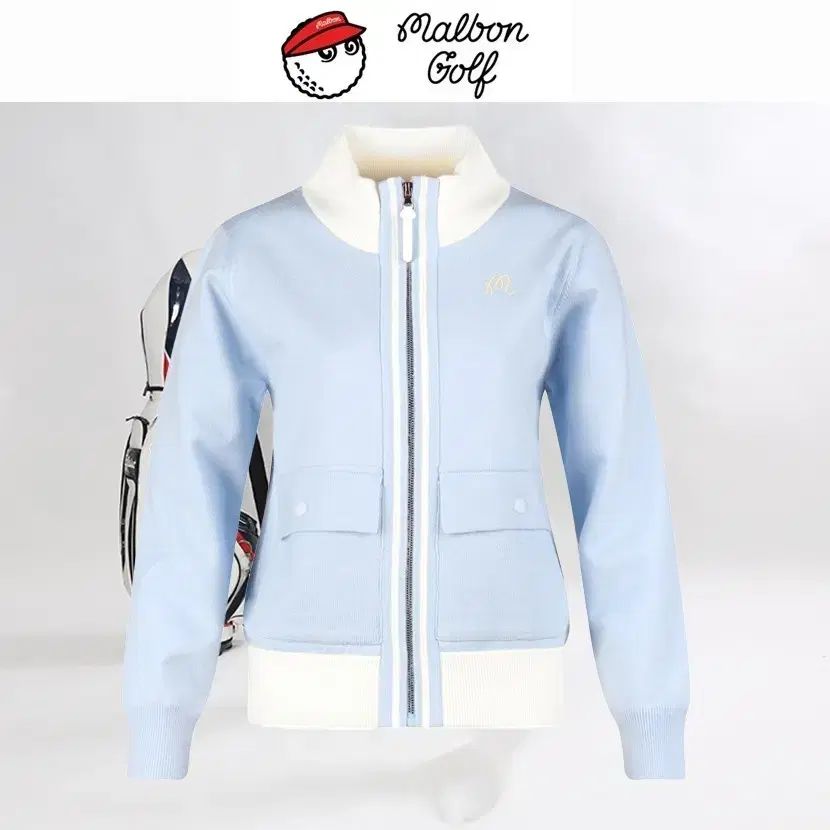 マルボンゴルフ ツーポケット ショップ ウール ジップアップ WIDE