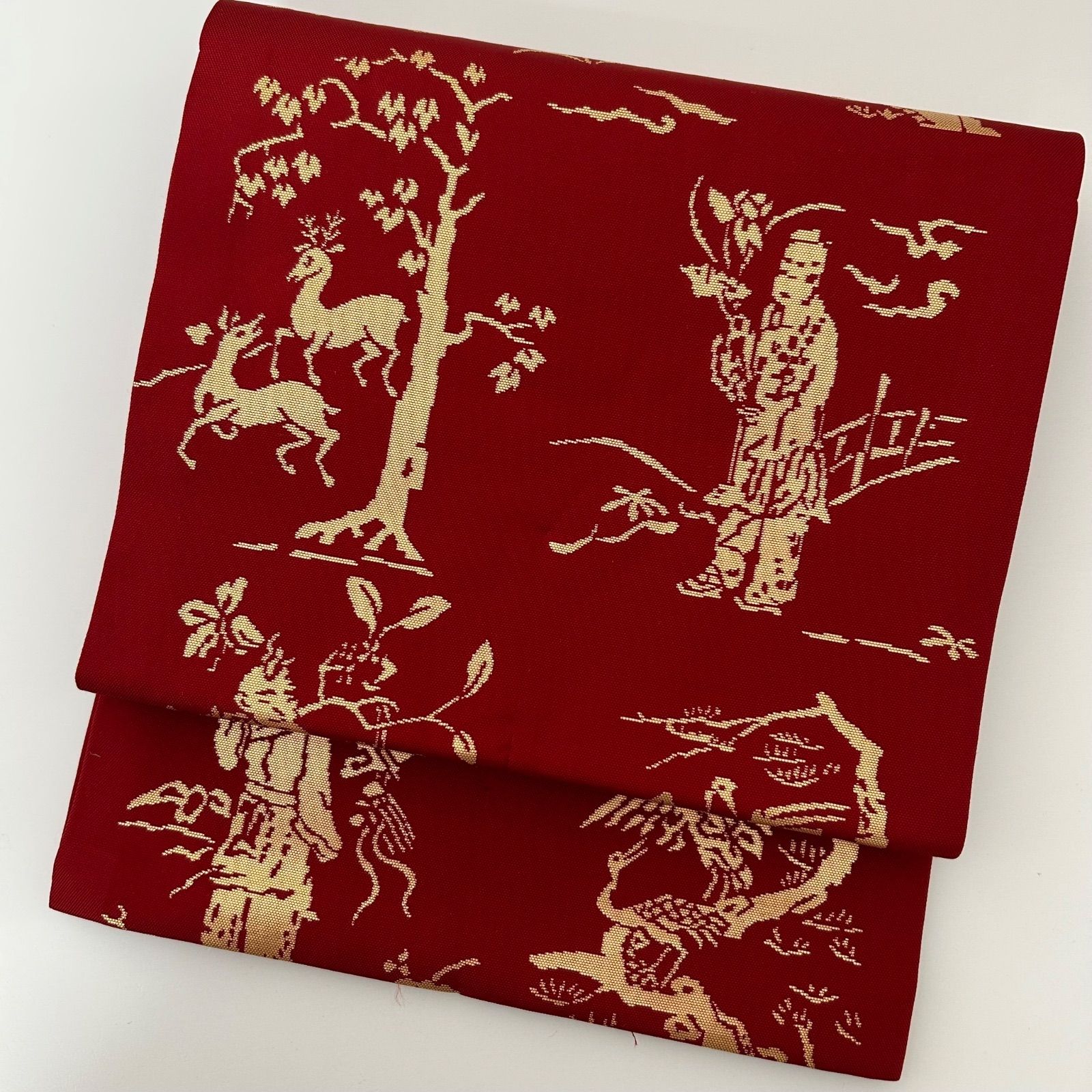 たつむら 聖寿文 開き名古屋帯 正絹 粋 MA 1918