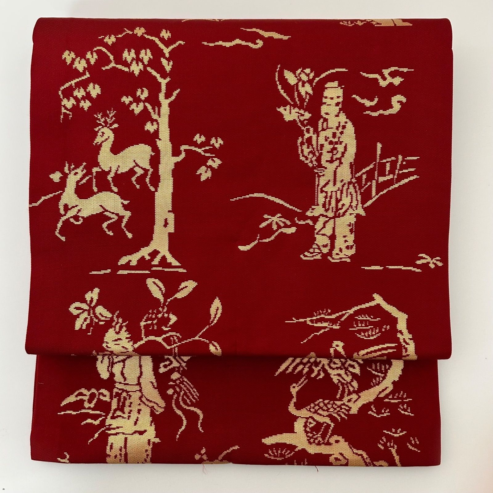 開き名古屋帯 正絹