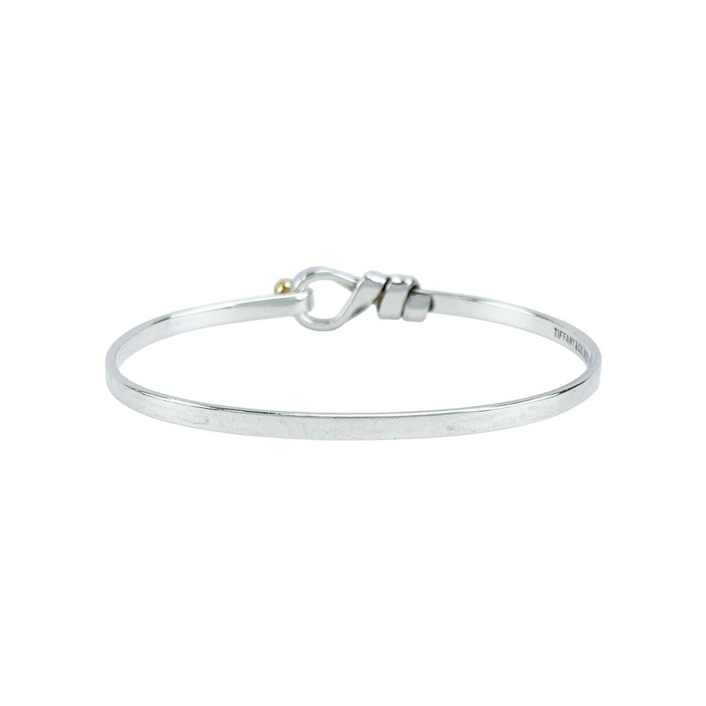 ティファニー □美品□ ラブノット フック&アイ バングル ブレスレット