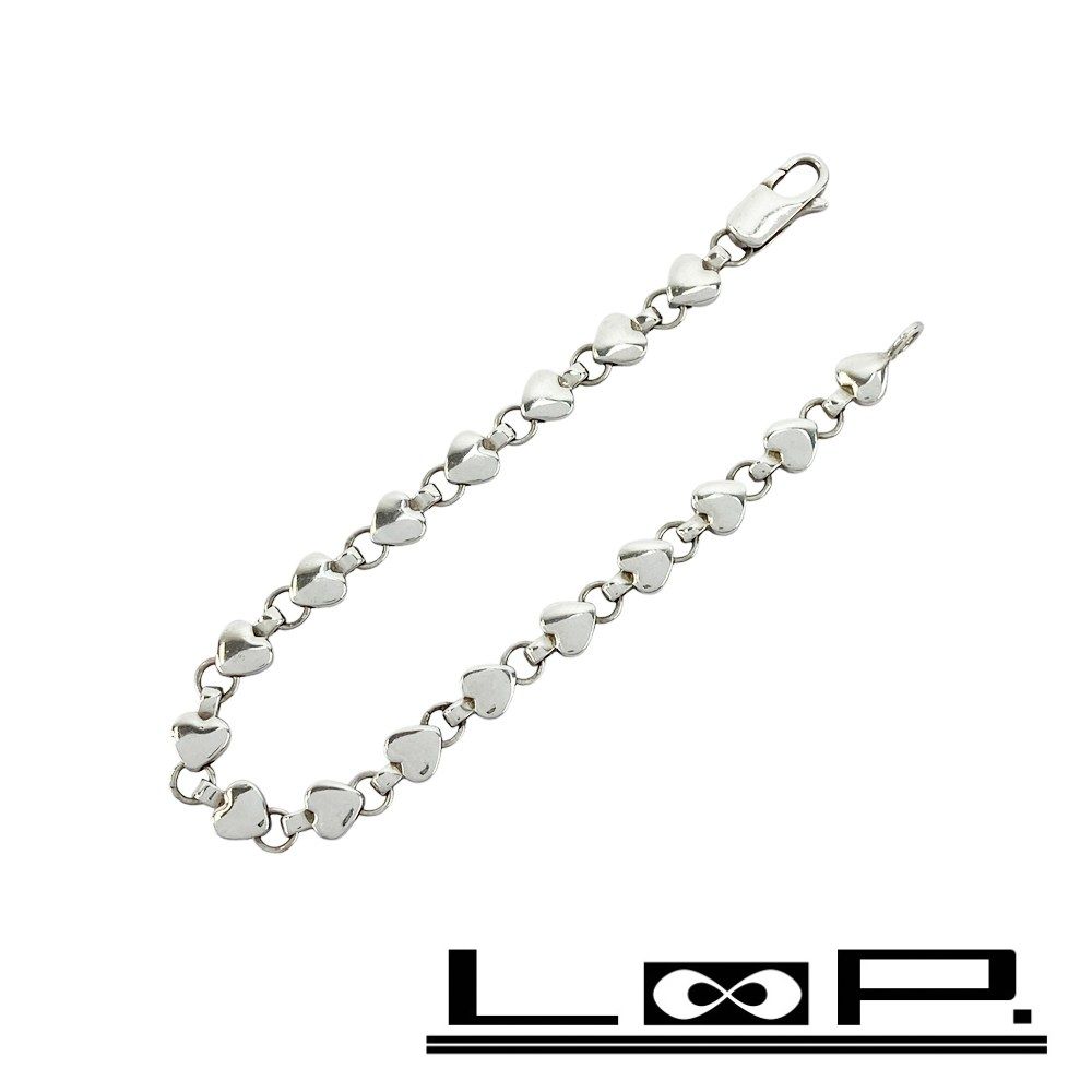 ティファニー □新同□ パフ ハート リンク ブレスレット アクセサリー