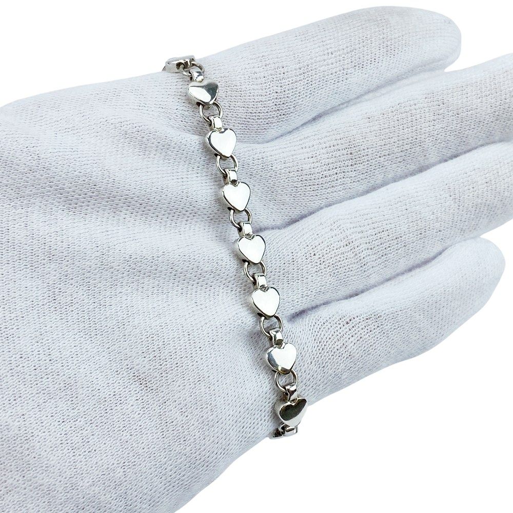 ティファニー □新同□ パフ ハート リンク ブレスレット アクセサリー