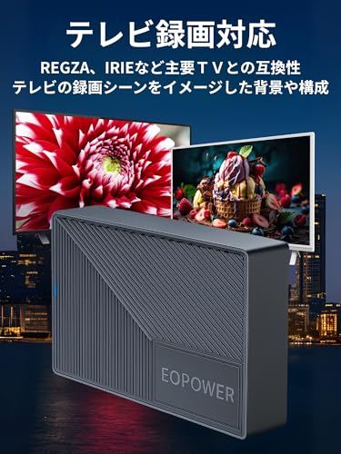  外付けHDD ハードディスク 2 TB テレビ録画 4 K対応 Windows Mac PS 5 USB 3 Gen 1 0 Tpo HDD ハードディスクドライブ 外付けハードディスク ドライブ