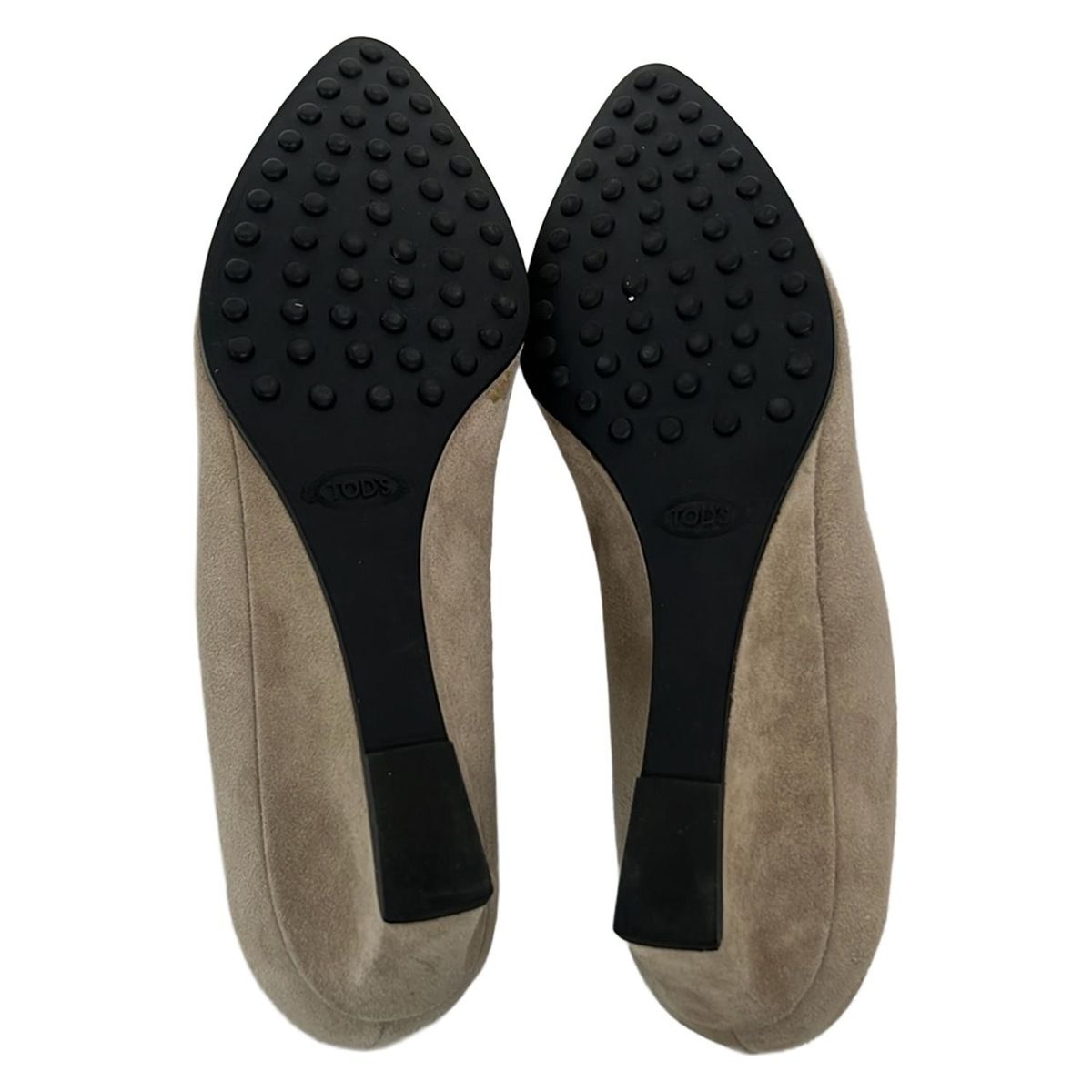 TOD'S(トッズ) パンプス 34 1/2 レディース - ベージュ ウェッジソール