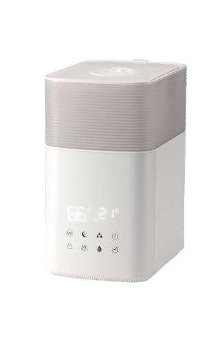 ハイブリッド加湿器 17畳 洋室 AL COLLE UV除菌 抗菌カートリッジ ホワイト ASH 6061 W 日本メーカー 5 L 5リットル 大容量 超音波 加湿機 ハイブリッド式 アロマ 衛生的po