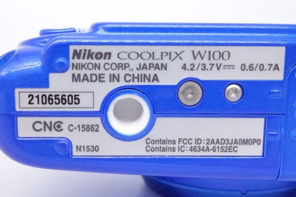 美品　Nikon COOLPIX W100 防水デジタルカメラ 青 ブルー Amazon | Nikon デジタルカメラ COOLPIX W100 防水 W100BL