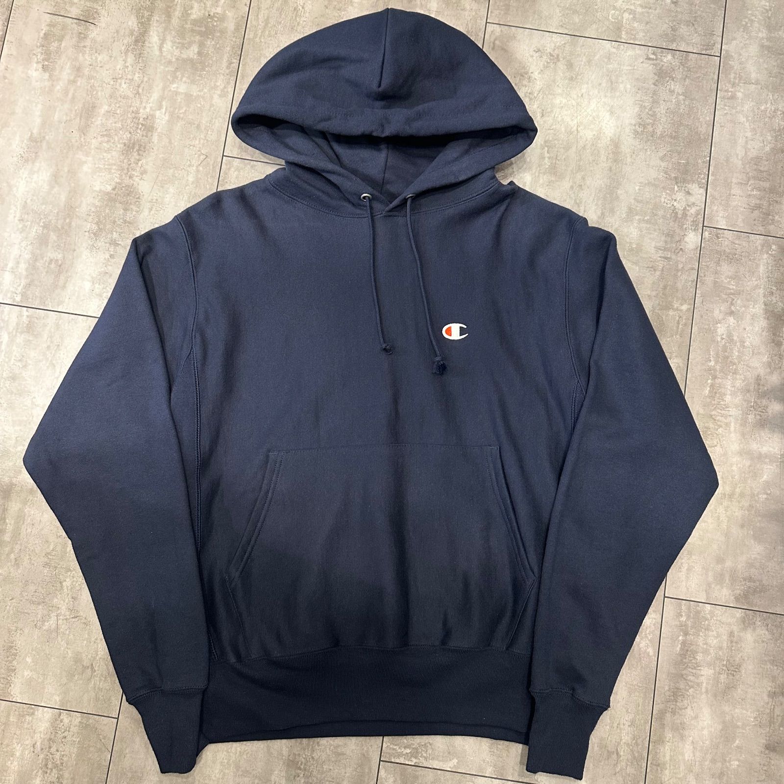 パーカー Mサイズ champion チャンピオン ネイビー