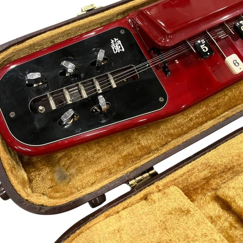 【廃盤品】【音出し確認済】SUZUKI 蘭 BASS ベース大正琴 ケース付 廃盤品】【音出し確認済】SUZUKI 蘭 BASS ベース大正琴 ケース付
