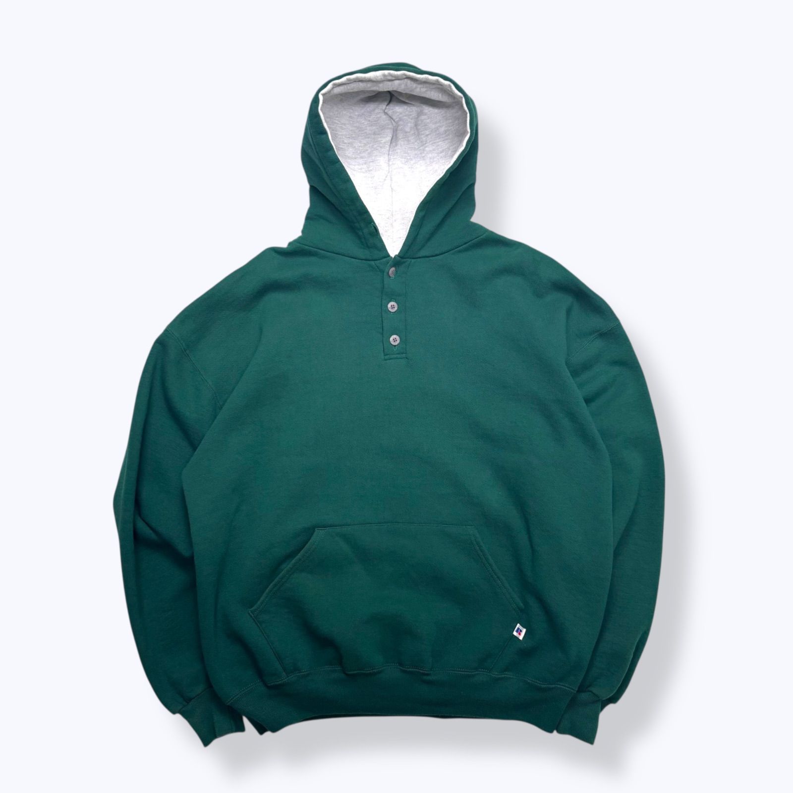 90s RUSSELL ATHLETIC Henry Neck Parka Made in USA 【XXL】 90年代 