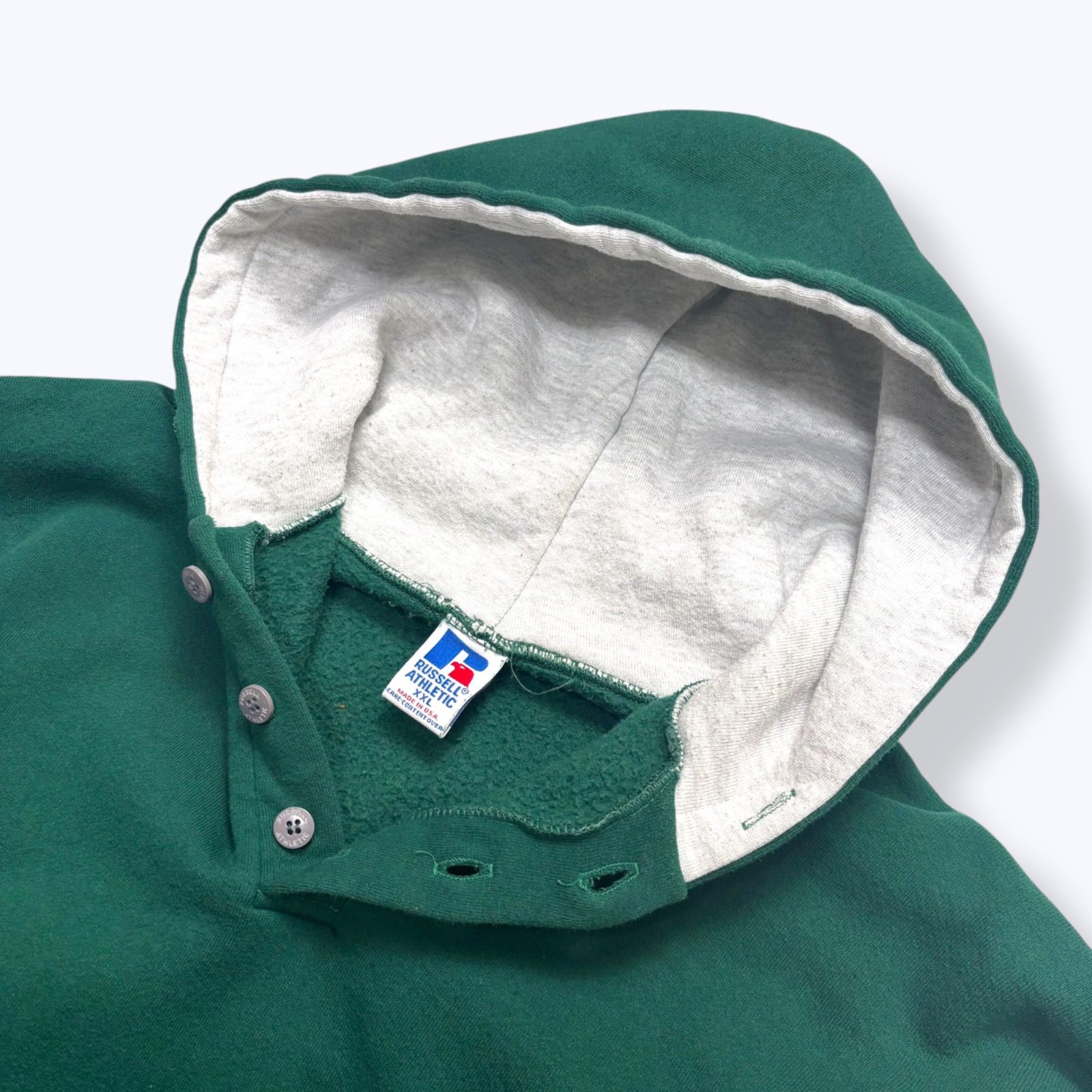 90s RUSSELL ATHLETIC Henry Neck Parka Made in USA 【XXL】 90年代 