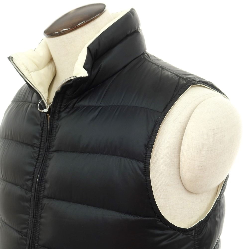 ヘルノ Herno 小売業者 リバーシブル ナイロン ダウンベスト ブラックx