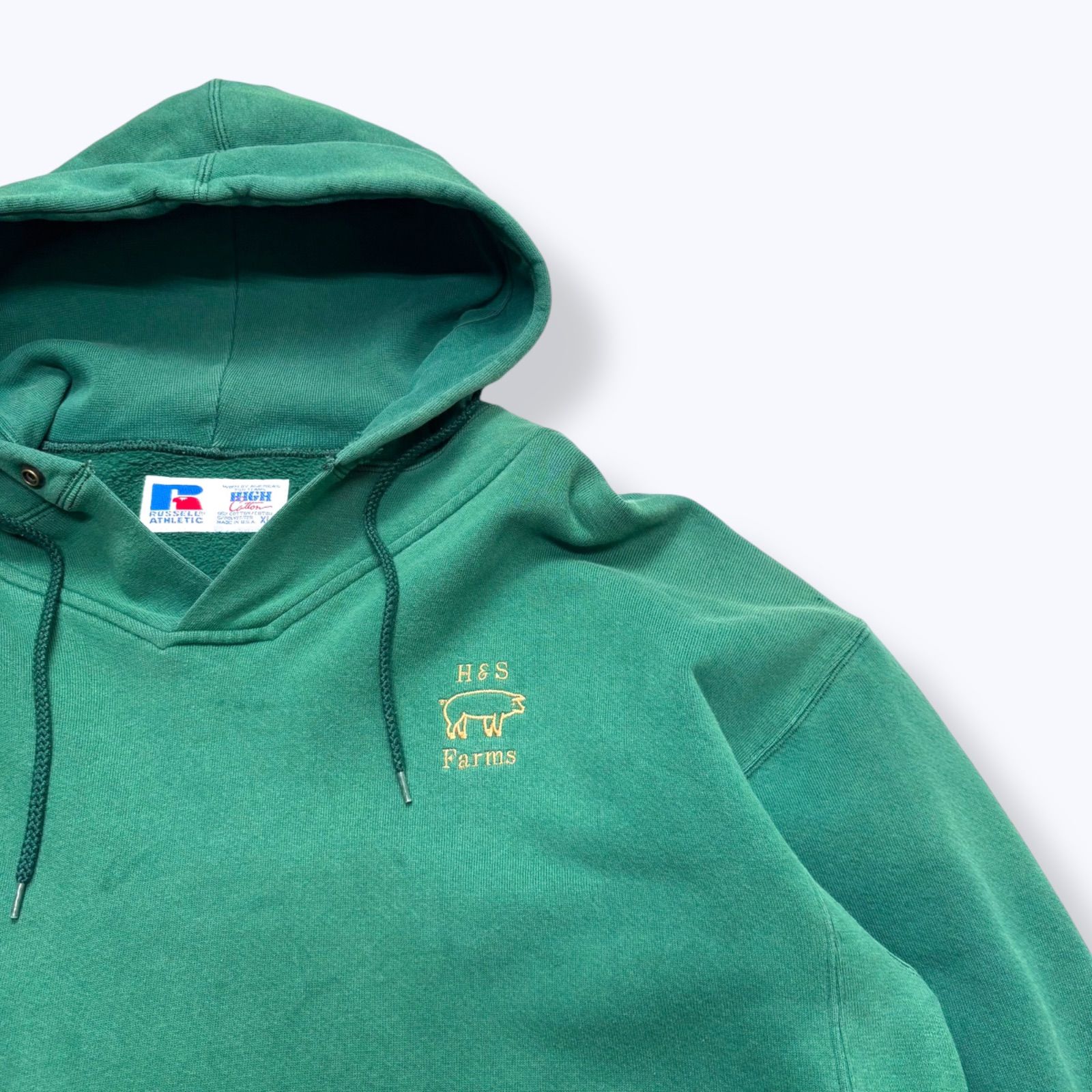 90s RUSSELL ATHLETIC HIGH COTTON Sweat Parka 【XL】 90年代 