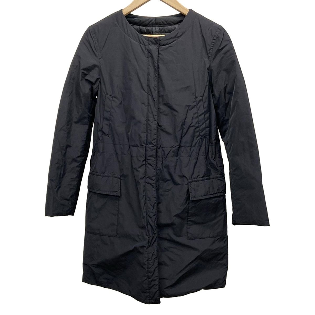 自由区/jiyuku(ジユウク) ダウンコート サイズ38 M レディース - 黒