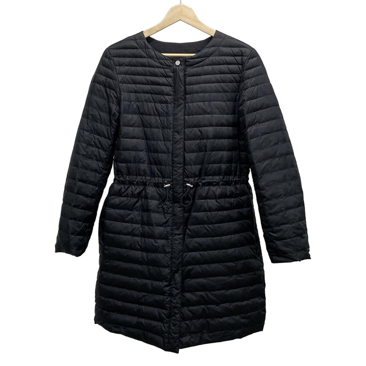 自由区/jiyuku(ジユウク) ダウンコート サイズ38 M レディース - 黒