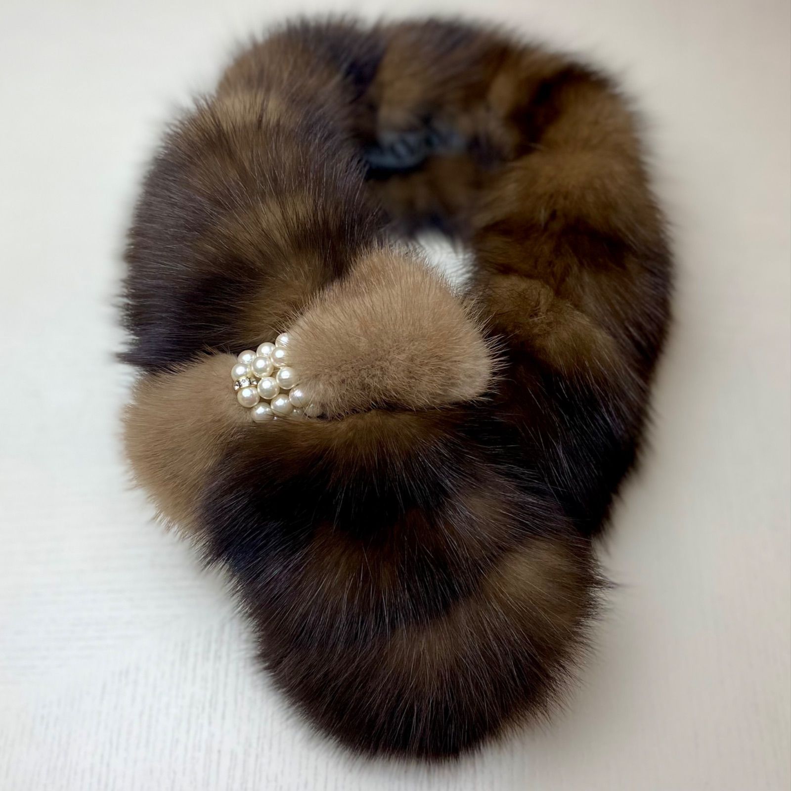 クリスマスフェア🎄🎁✨ 超高級！ロシアンセーブルリボンマフラー*毛皮