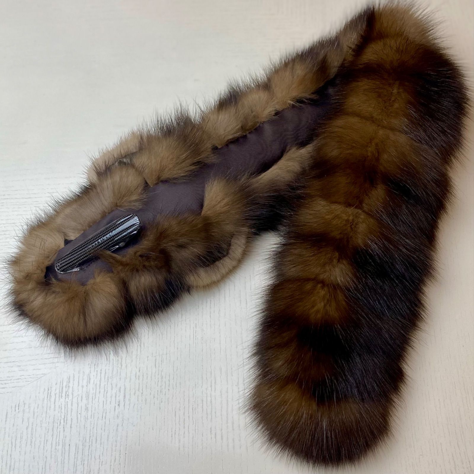 クリスマスフェア🎄🎁✨ 超高級！ロシアンセーブルリボンマフラー*毛皮
