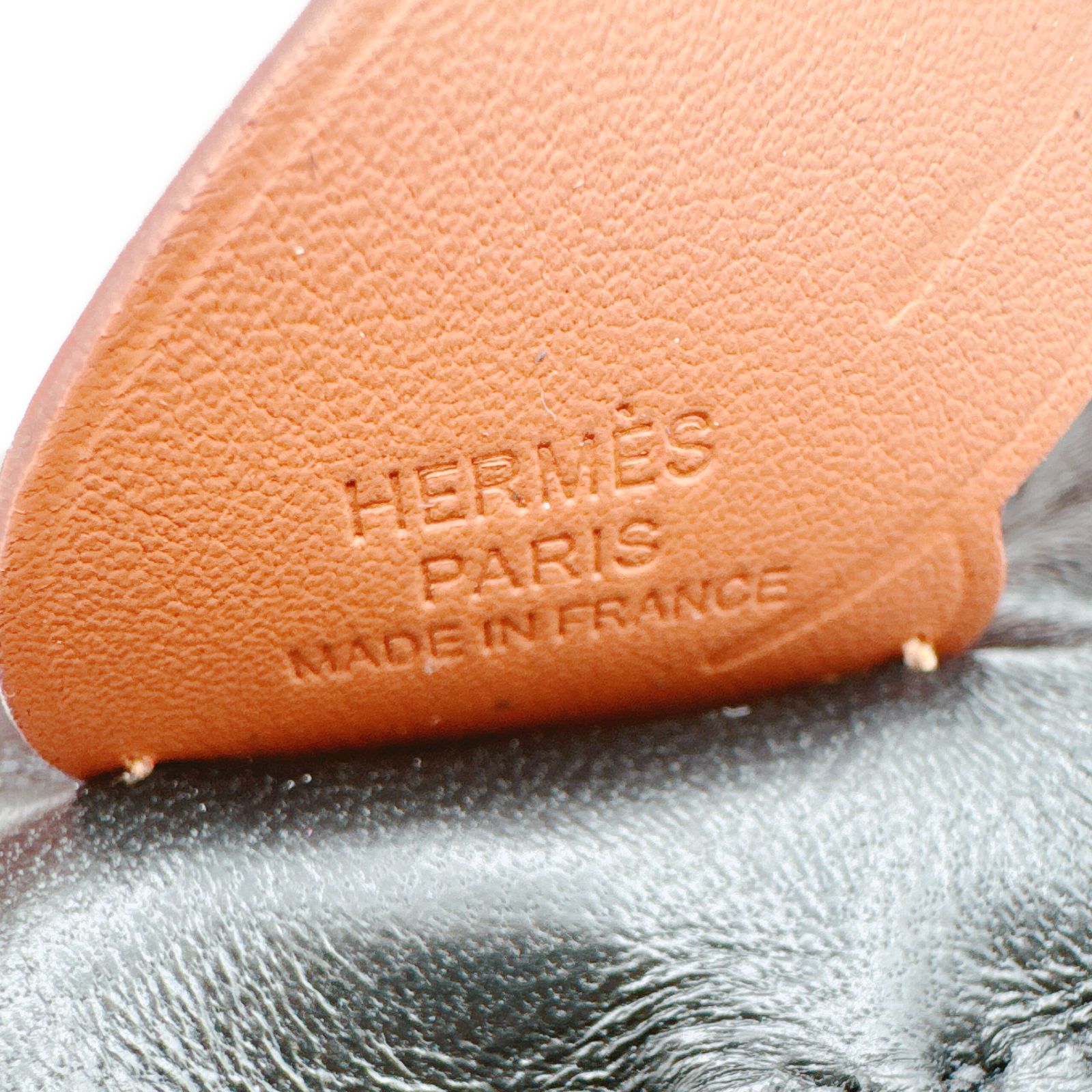 エルメス(HERMES) ロデオチャームペガサスPM 黒/ゴールド/ブルーニュイ