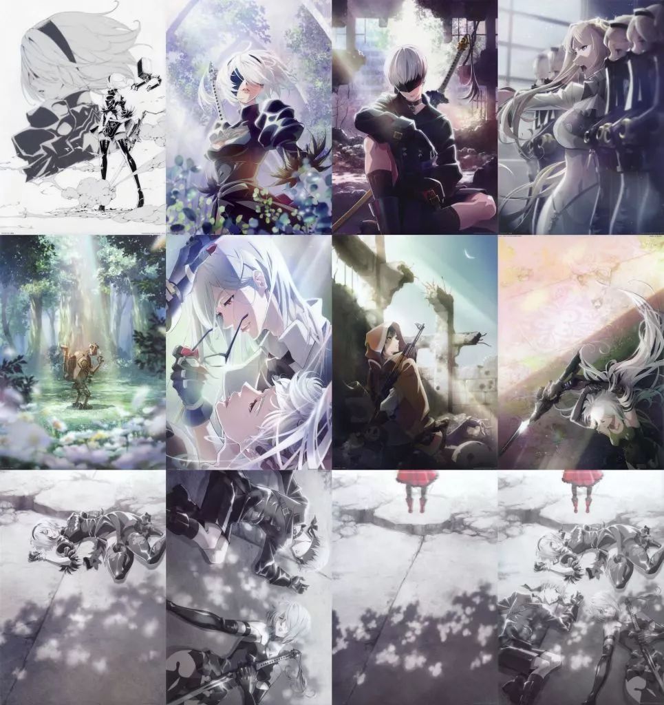 中古】クリアポスター 全12種セット A3クリアポスター 「一番くじ NieR