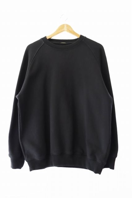 コモリ COMOLI 24AW コットン裏毛 クルーネック スウェット トレーナー