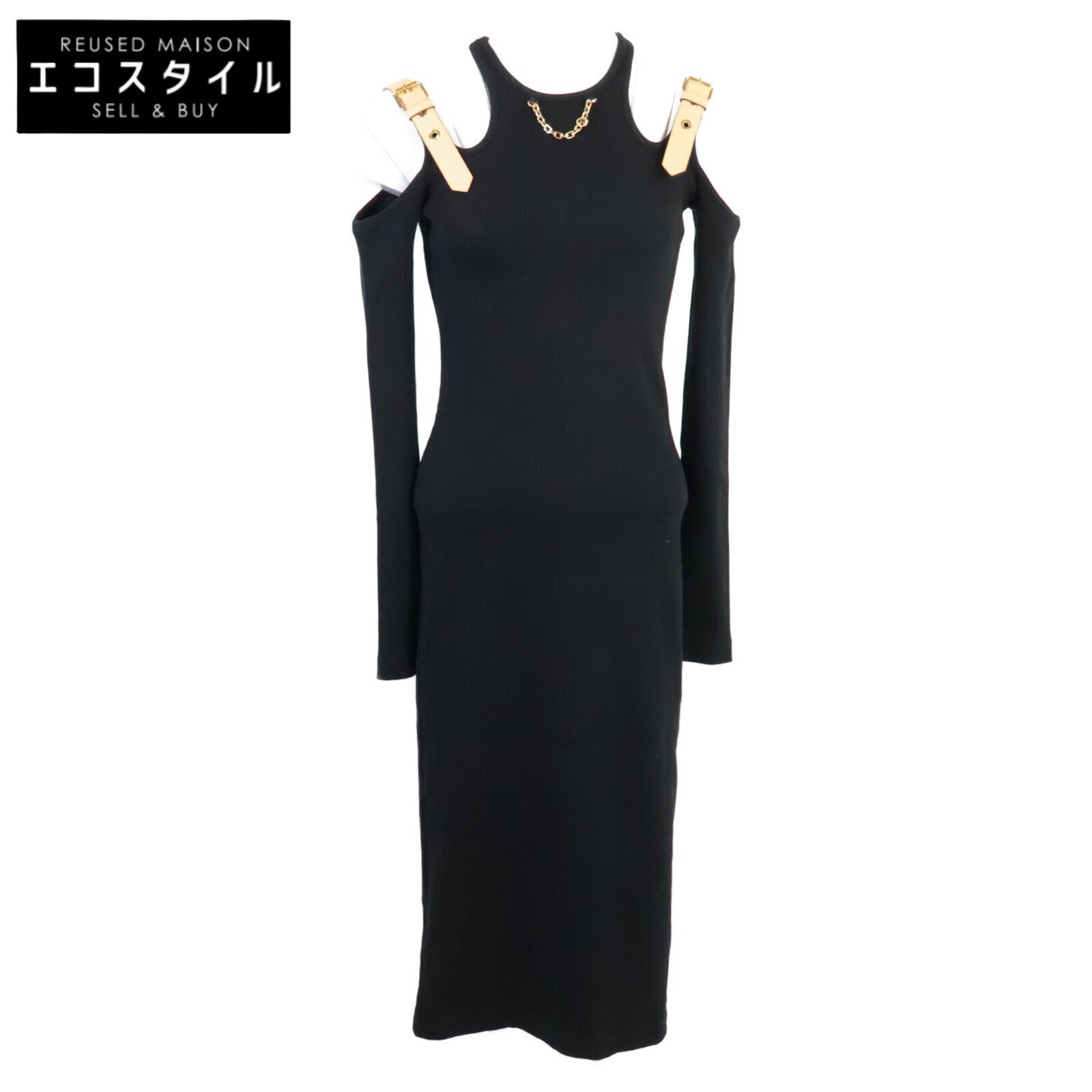 LOUIS VUITTON ルイヴィトン 正規|24 SS RW 241 WW GXW FQJD 12 アイレットタブドレス| XS