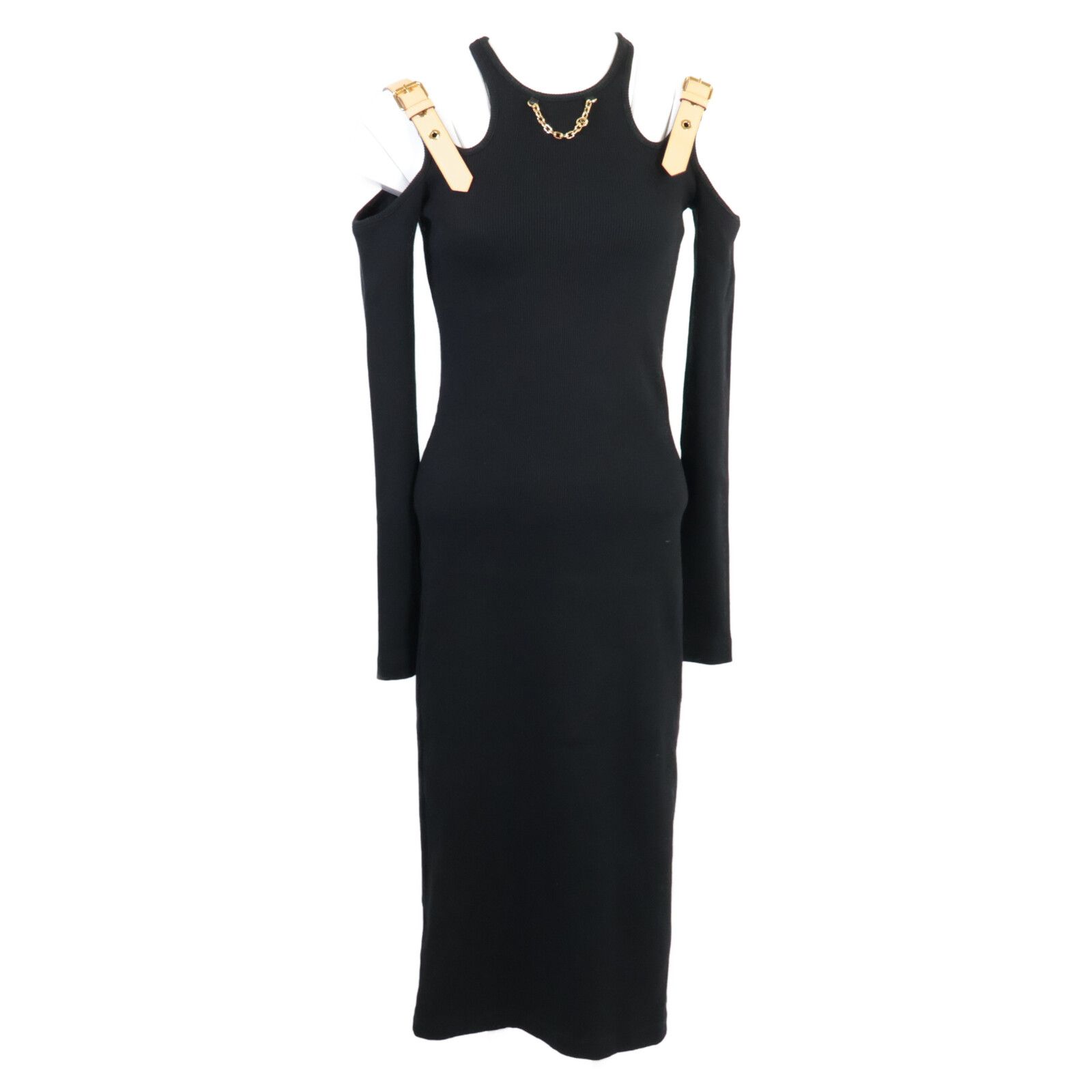 LOUIS VUITTON ルイヴィトン 正規 24 SS RW 241 WW GXW FQJD 12 アイレットタブドレス XS