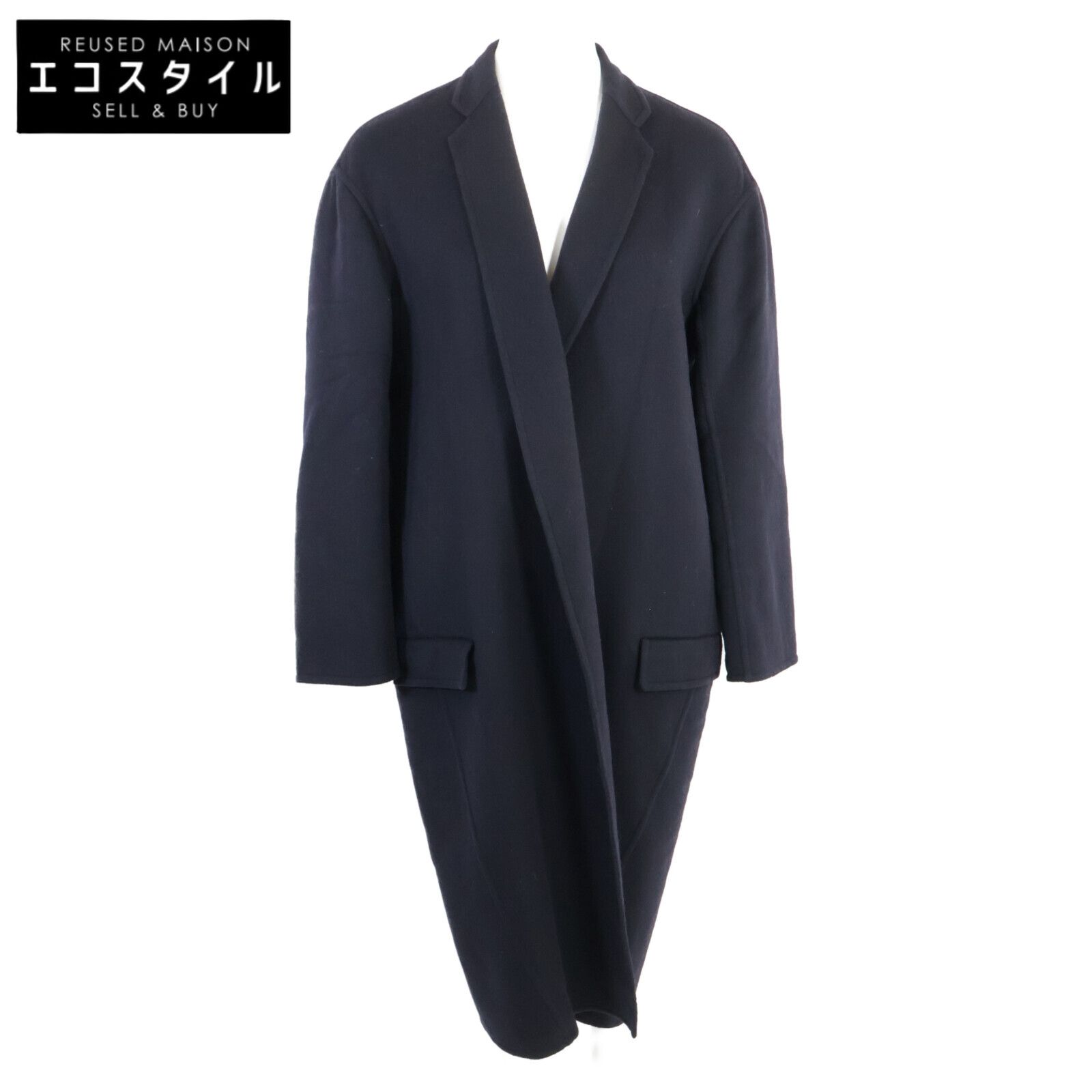 CELINE セリーヌ 正規 8 H 13 6700 フィービー期 カシミヤ100％ エッグクロンビー 34