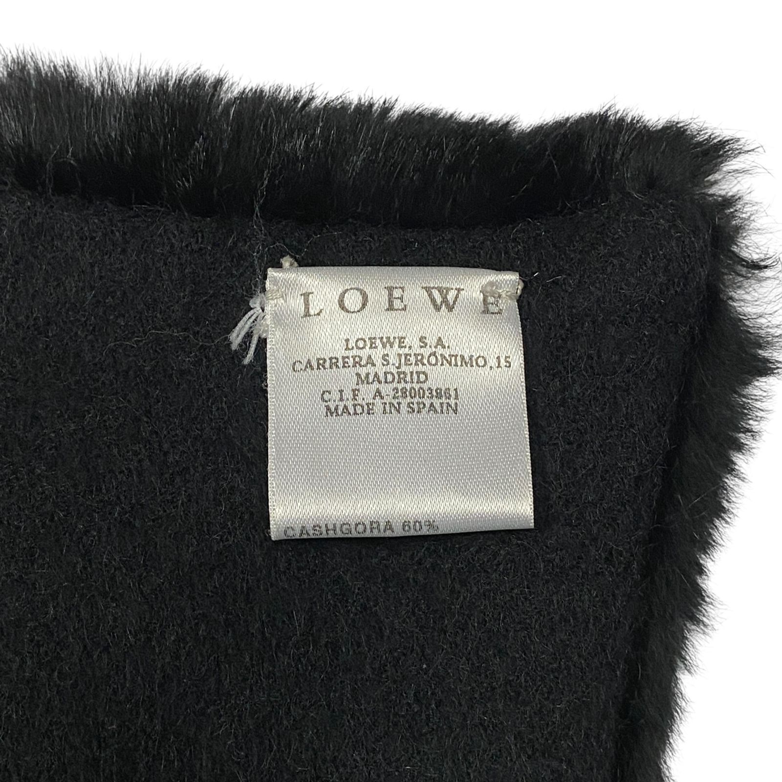 良品 LOEWE ロエベ ラビット カシゴラ マフラー ティペット 毛皮 