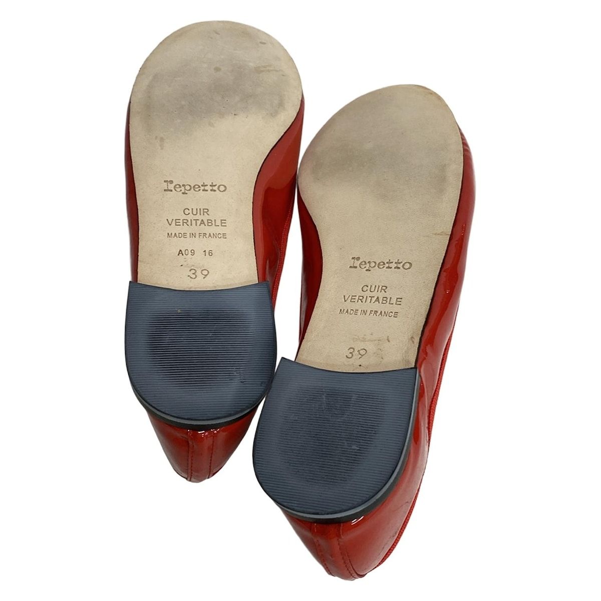 repetto(レペット) フラットシューズ 39 レディース - レッド リボン