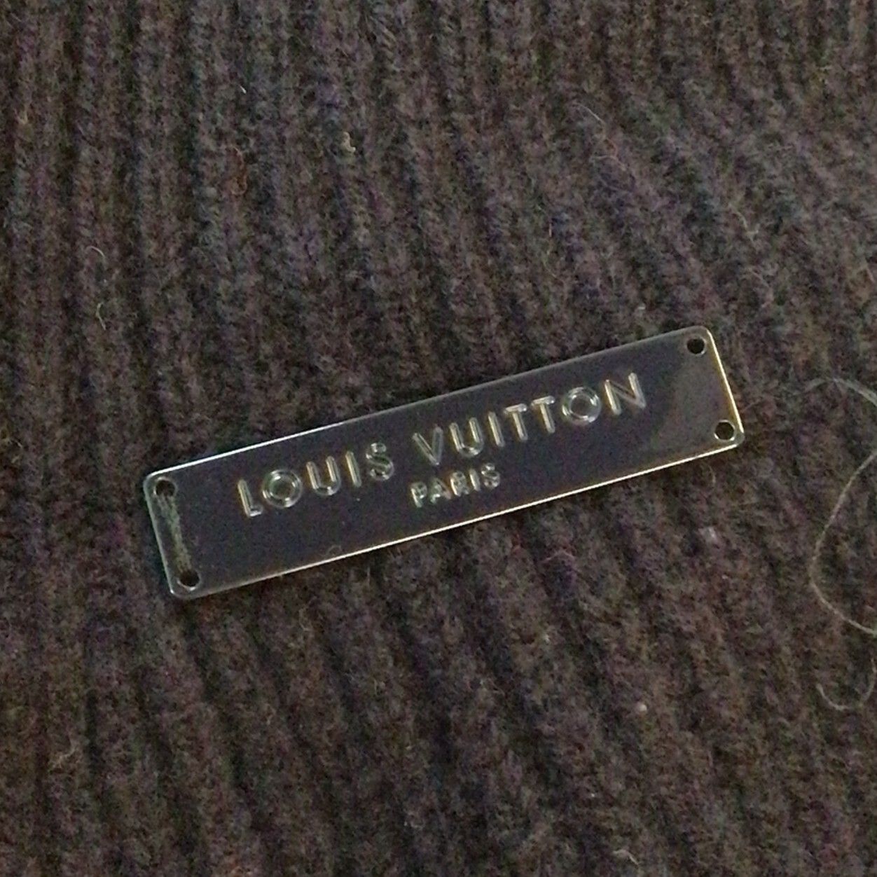 Louis Vuitton ルイヴィトン LV カシミヤ ウール ボードネック ニット