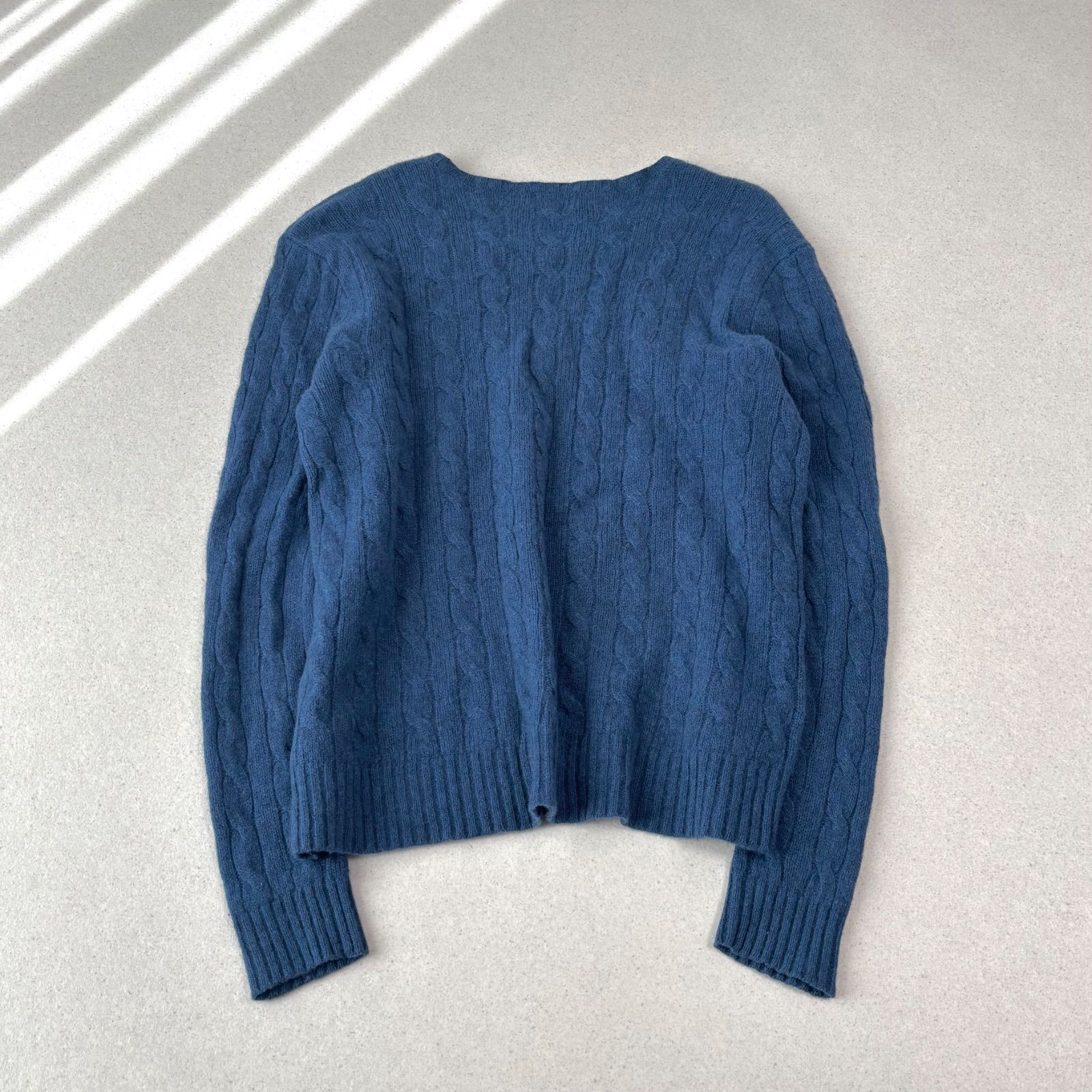 POLO RALPH LAUREN カシミヤ混 ウール ケーブルニット セーター ポニー