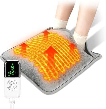 電気足温器 フットウォーマー【9段階温度調節&1-12Hのタイマー設定