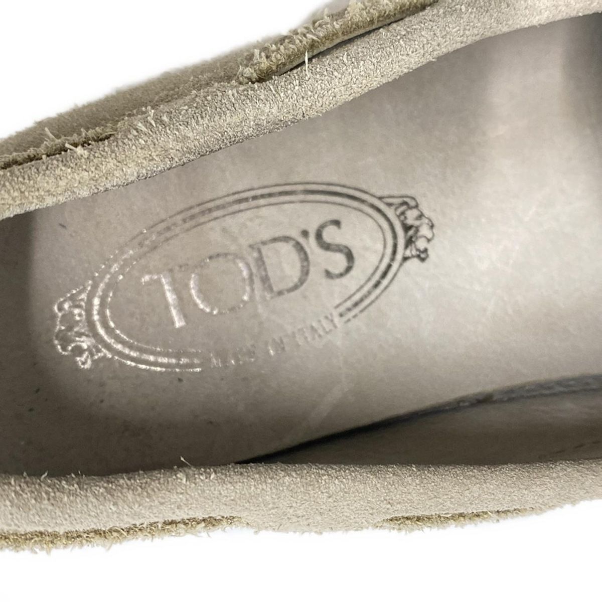  TOD S トッズ ドライビングシューズ 5 1 2 メンズ グレー インソール取外し可 その他 靴