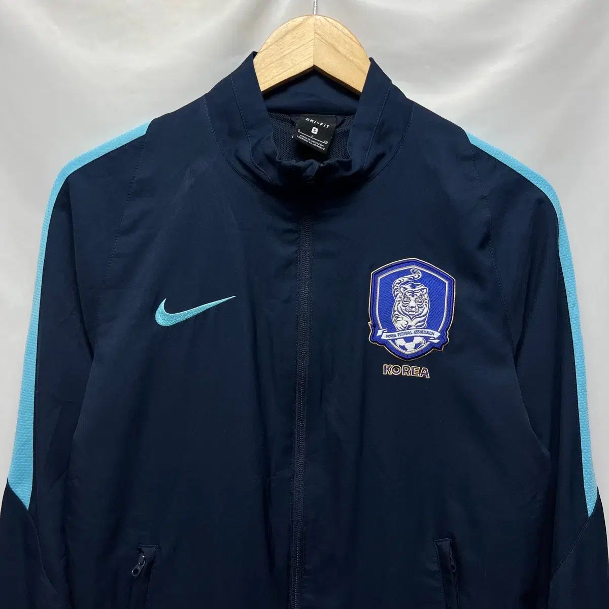 S NIKE 韓国サッカー 韓国国家代表 16-18 ウーブン ジャケット ネイビー ウィンドブレーカー