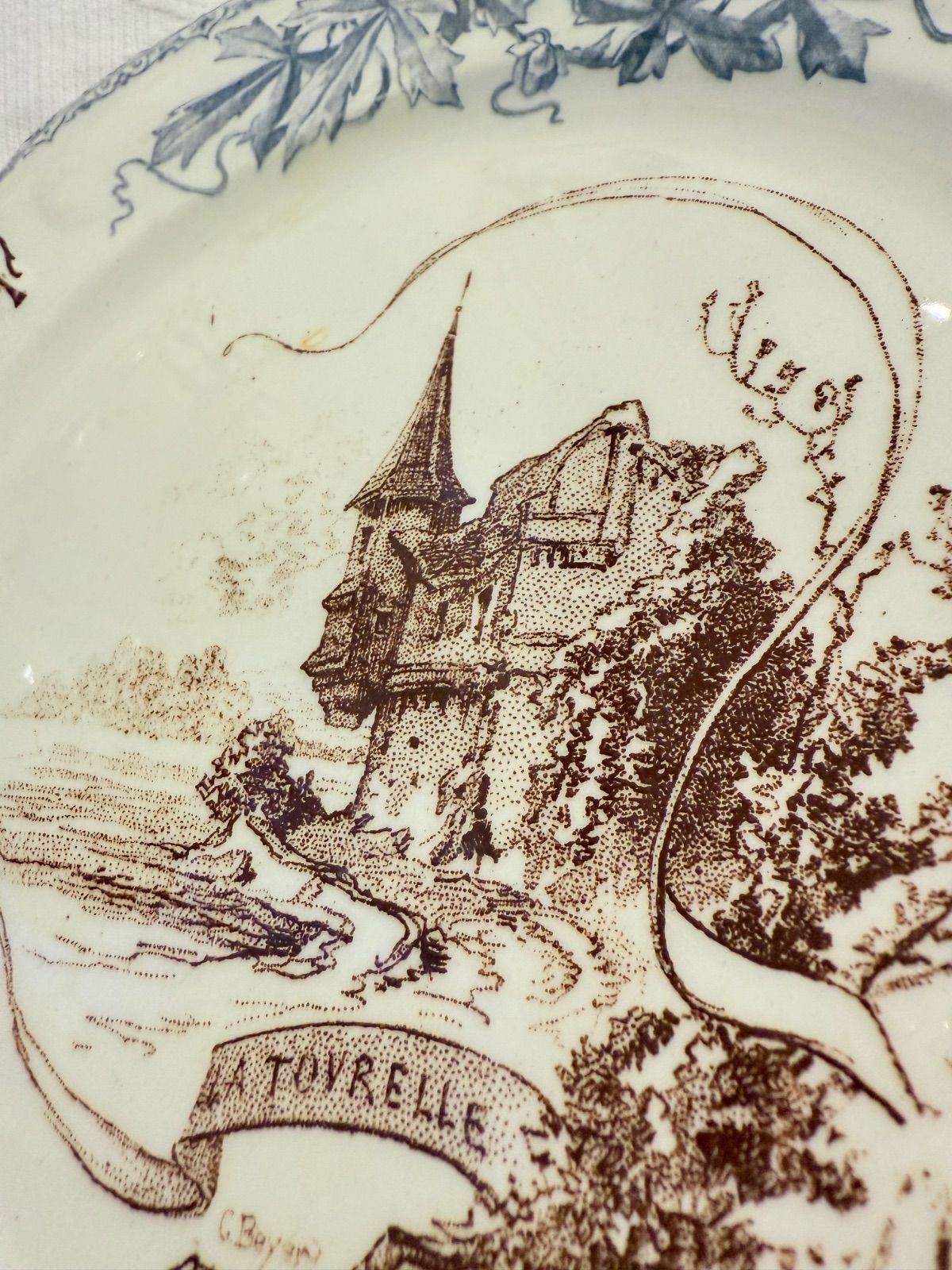 Choisy le roi ショワジールロワ ルイ13世 ディナープレート フランス