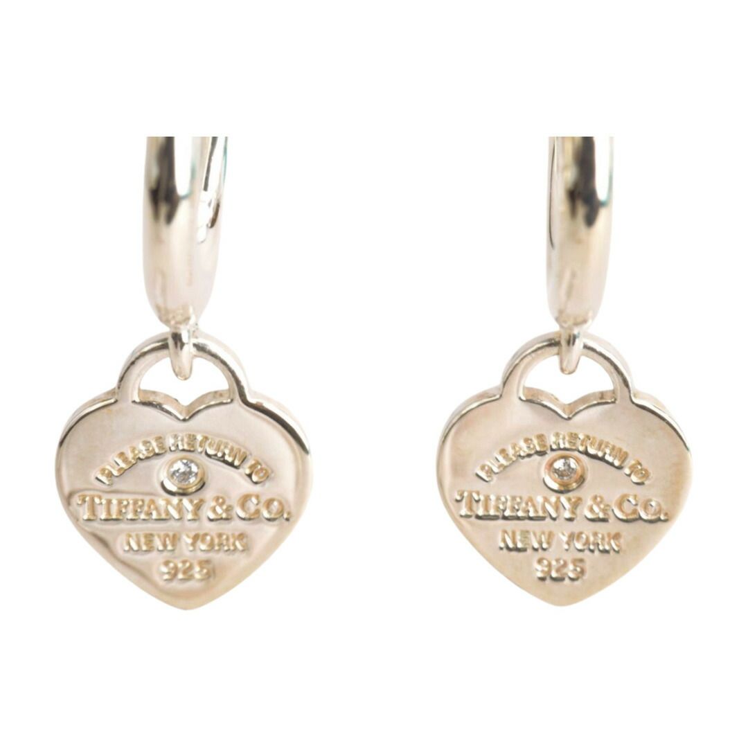 ティファニー TIFFANY-Co. ピアス リターントゥ ミニ ダイヤ付き シルバー 925 レディース F-ACE 1756