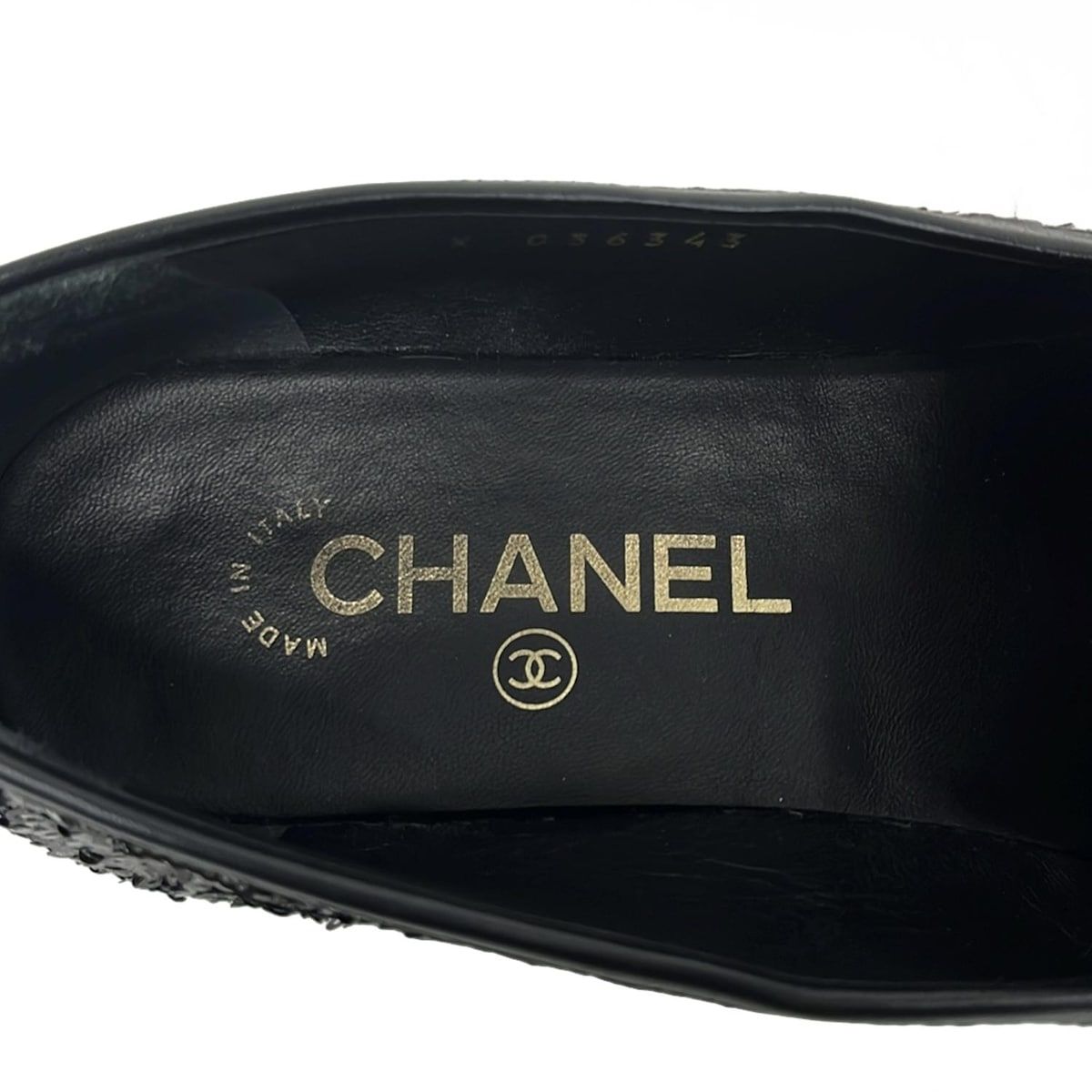 CHANEL(シャネル) ローファー 37 C レディース - G36343 黒 ココマーク