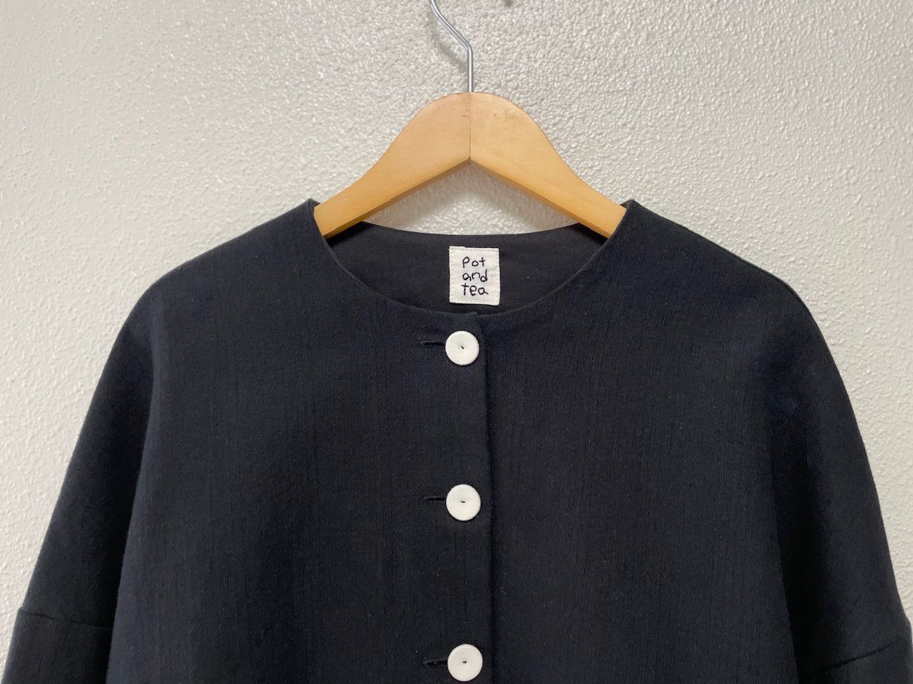 お買い得品 継続販売品 / pot and tea 綿麻 ドロップショルダー