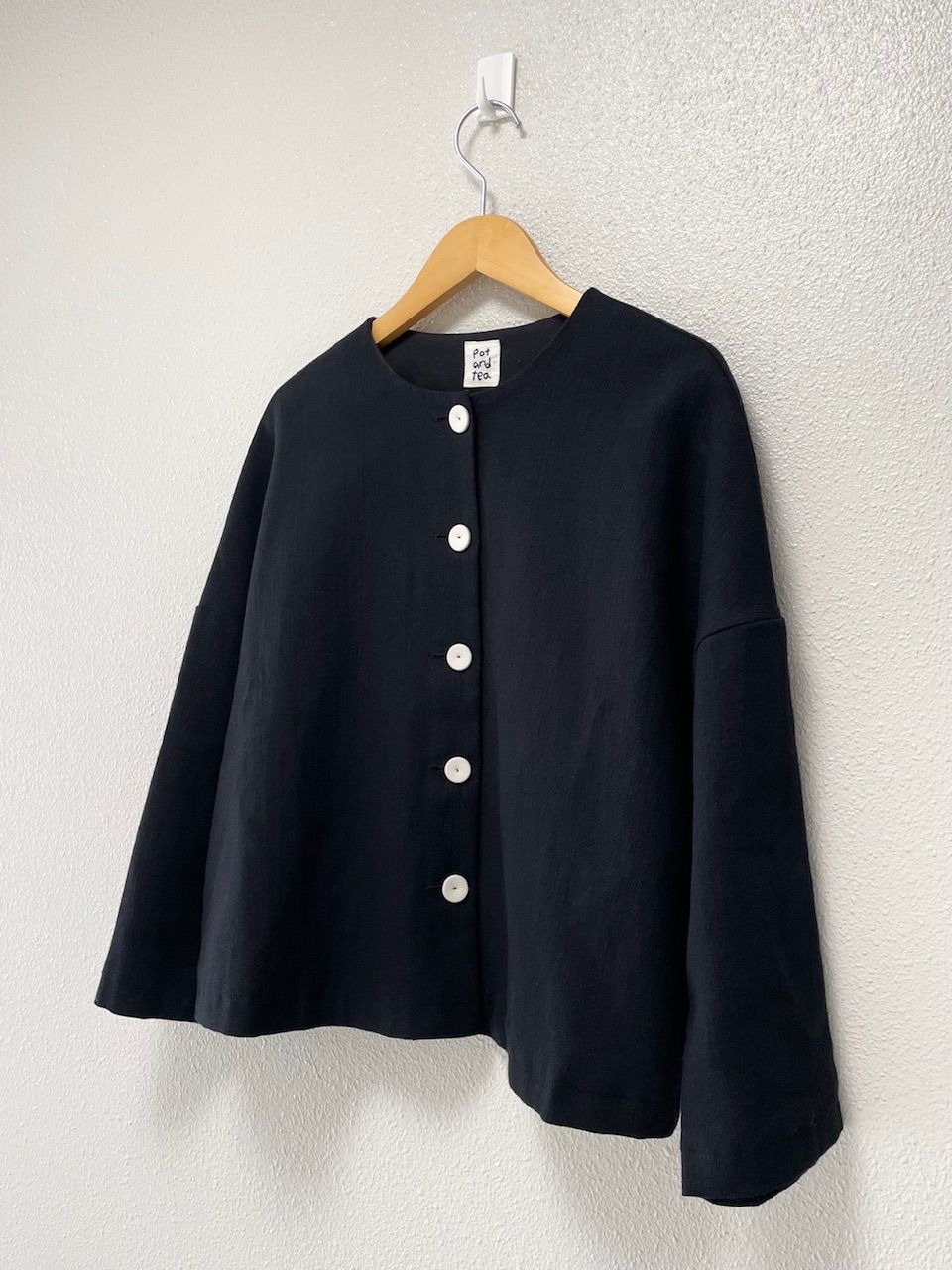 お買い得品 継続販売品 / pot and tea 綿麻 ドロップショルダー