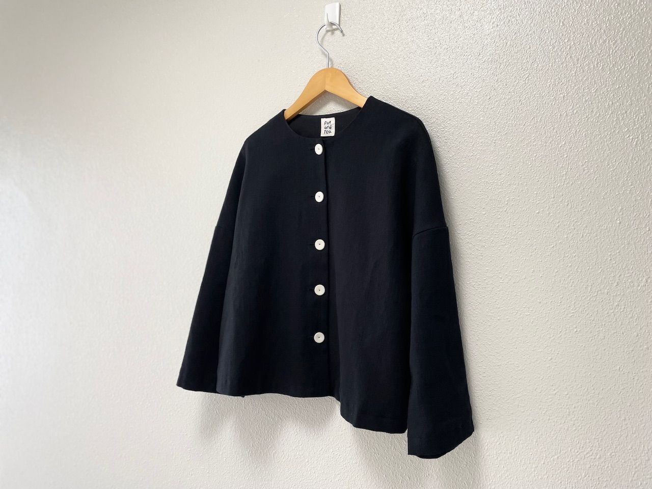 お買い得品 継続販売品 / pot and tea 綿麻 ドロップショルダー