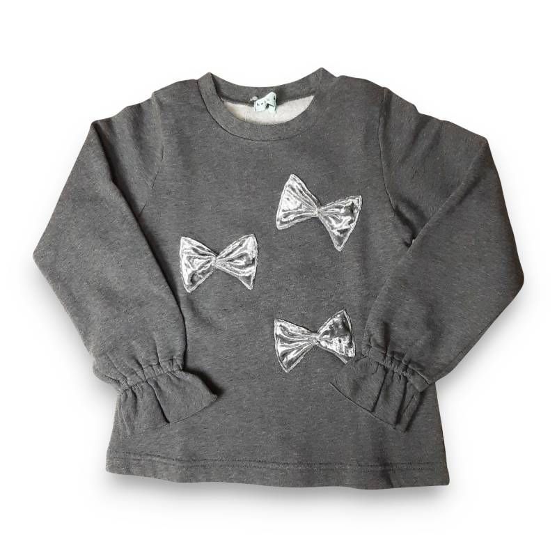 hakka kids リボンアップリケミニ裏毛裏起毛トレーナー 140 cm