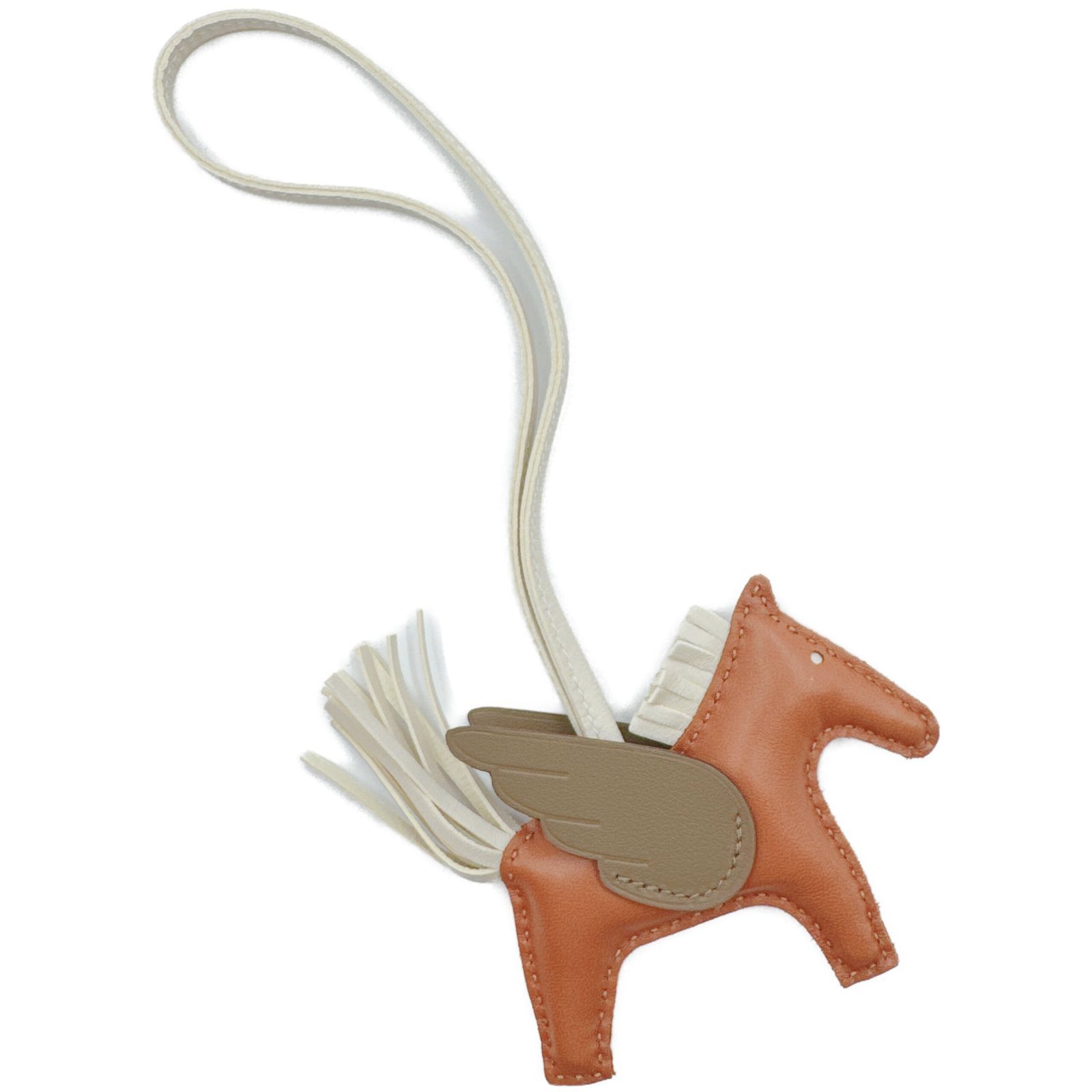 エルメス HERMES ロデオチャームペガサスPM ゴールド エトゥープ クレ アニョーミロ スイフト B刻印 製造 バッグ バッグチャーム