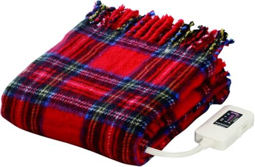 椙山紡織 電気ひざ掛け レッド 140 82 cm
