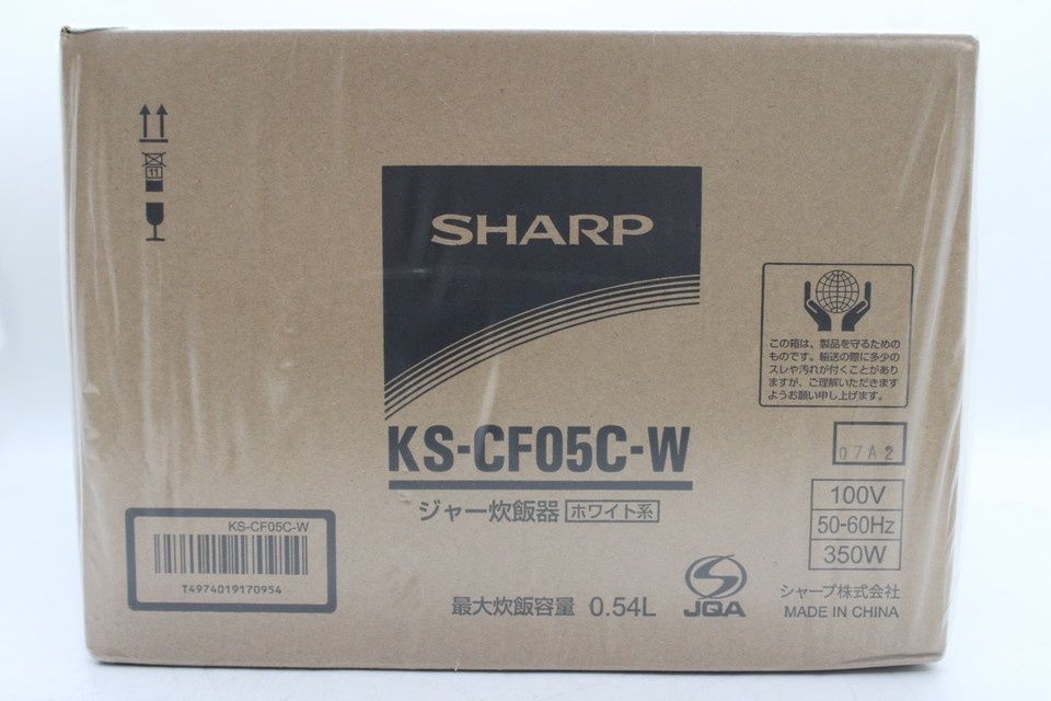 シャープ KS CF 05 C W 炊飯器 3合炊き 一人暮らし マイコン 家電 米 SHARP Z byebye