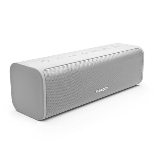 FUNLOGY Portable 2 スピーカー|ポータブルスピーカー VGP 2025受賞 | 防水対応|小型|Type-C 充電式|バッテリー 内臓|Bluetooth対応|ワイヤレス IP 67 TWS 対応|日本ブランド ホワイト