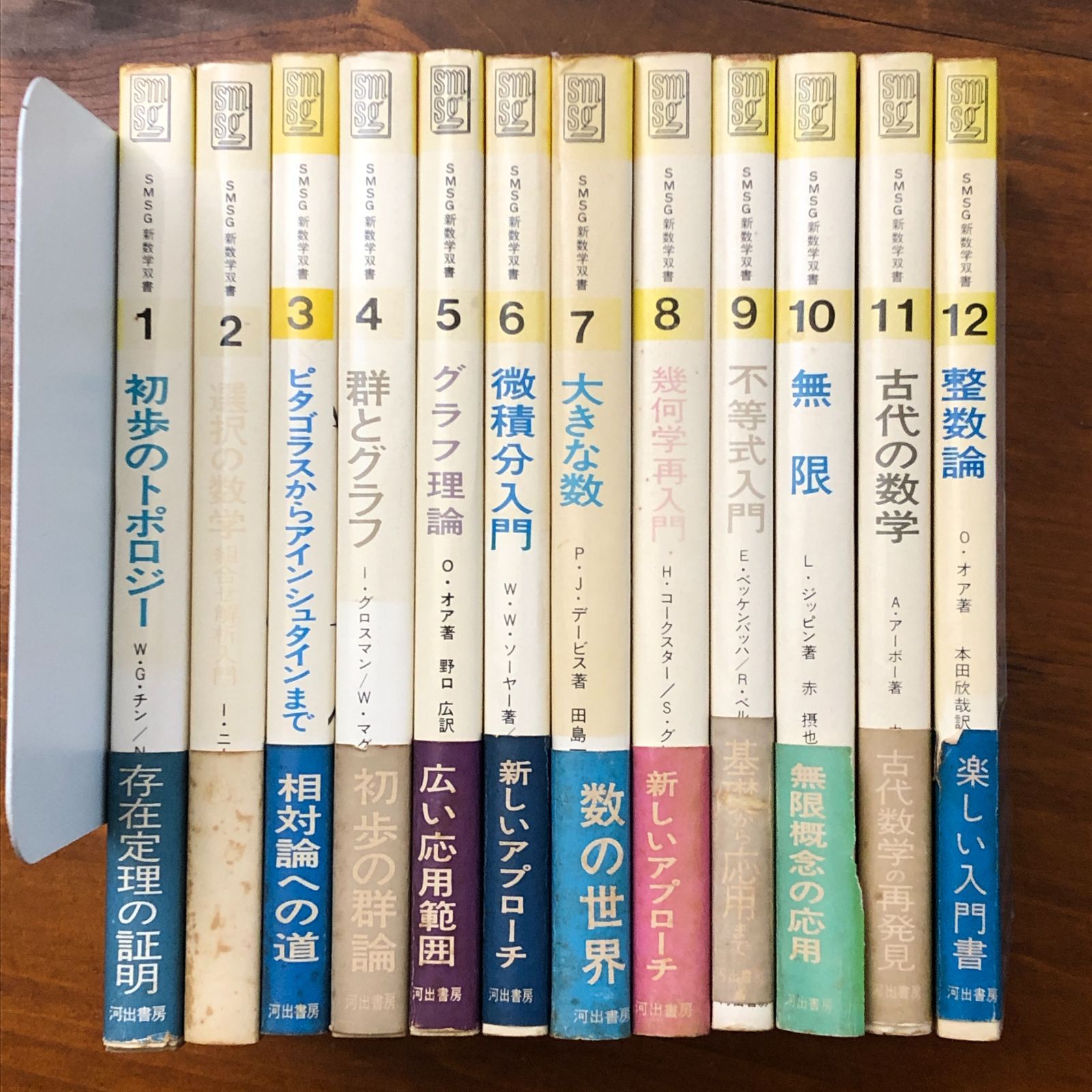 SMSG 新数学双書 全12冊揃い W.G. チン, N.E. ステンロート（著） 野口広（訳） 河出書房新社 1969年12月20日 初版 ☆トポロジー/数学入門/現代数学/教育書/翻訳書/数学基礎/専門書/数学啓蒙/位相空間/微分 eeOSIa8ynm17