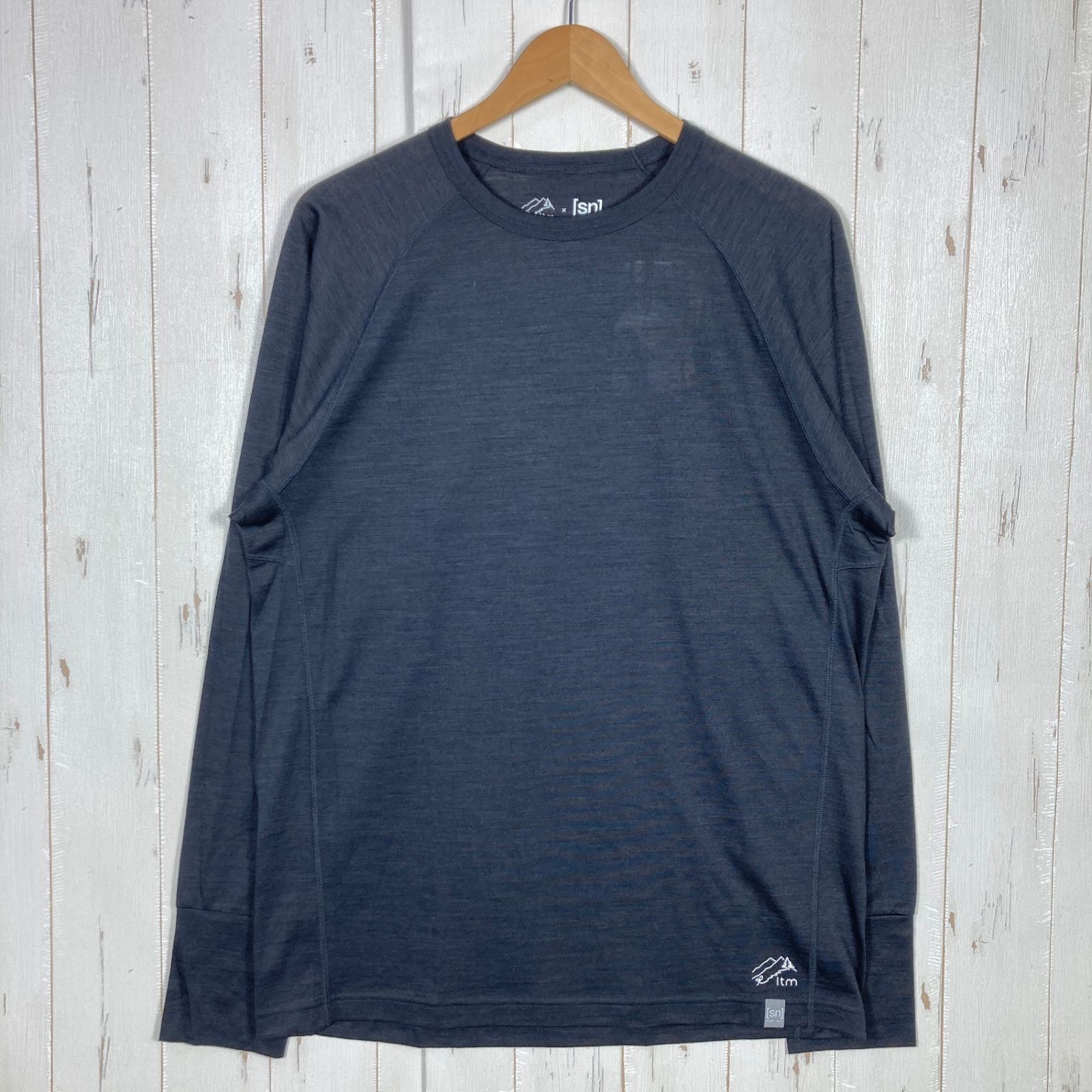 Unisex XL ブラック系 Supernatural Sn スーパーナチュラル 4シーズンズ ロング ティー 4 seasons Long T ヤタガラスブラック ltmコラボ メリノウール ウェア トップス インナー シャツ