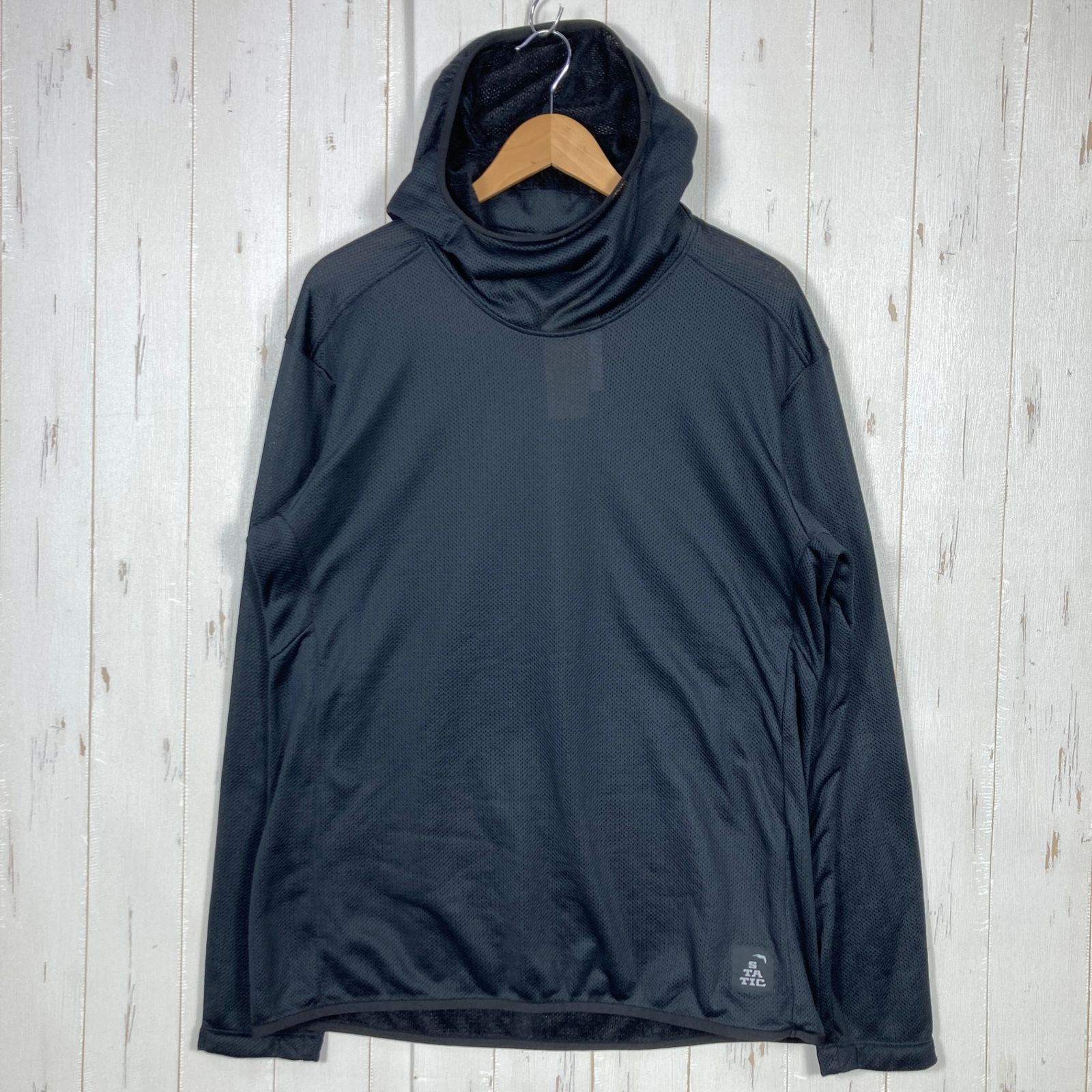 Men s XL ブラック系 Static スタティック アドリフト プルオーバー フーディ ADRIFT P O HOODY ポリエステル ウェア トップス アウター ジャケット フリース Teijin Octa 帝人オクタ