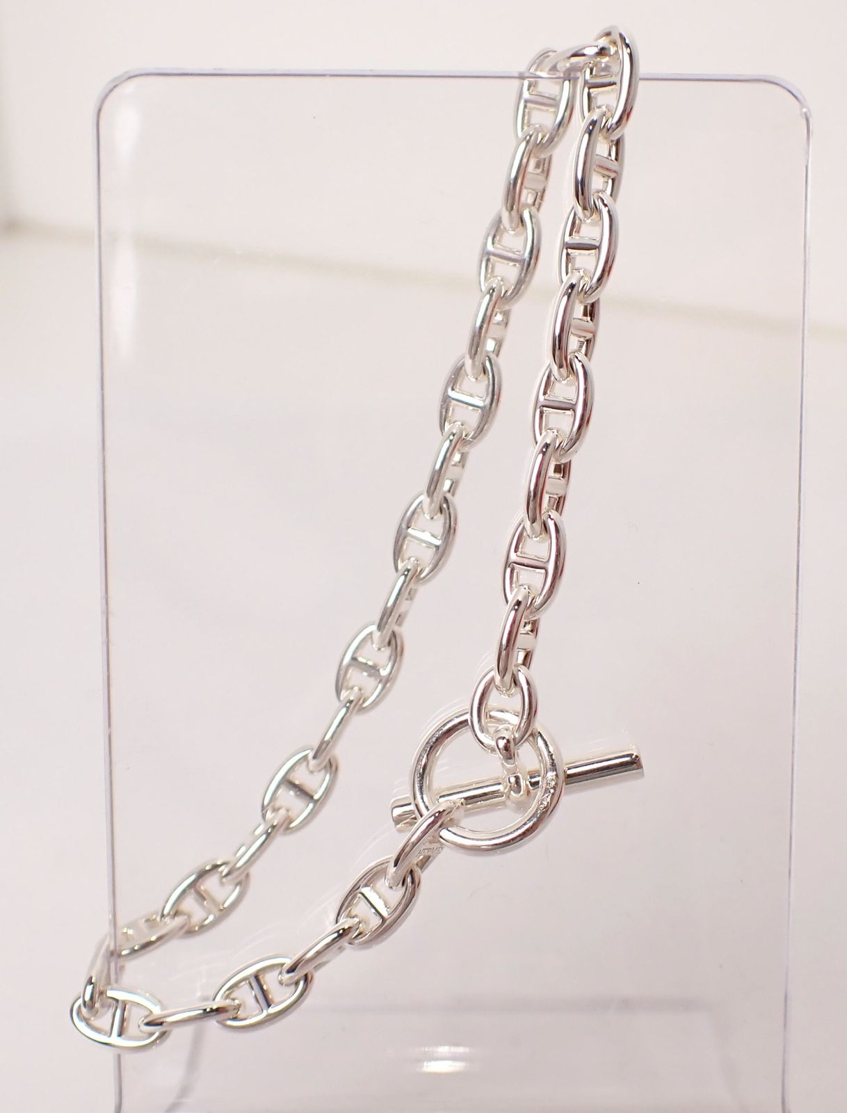 HERMES エルメス シェーヌダンクルPM 30コマ SV 925 シルバー ブレスレット バングル