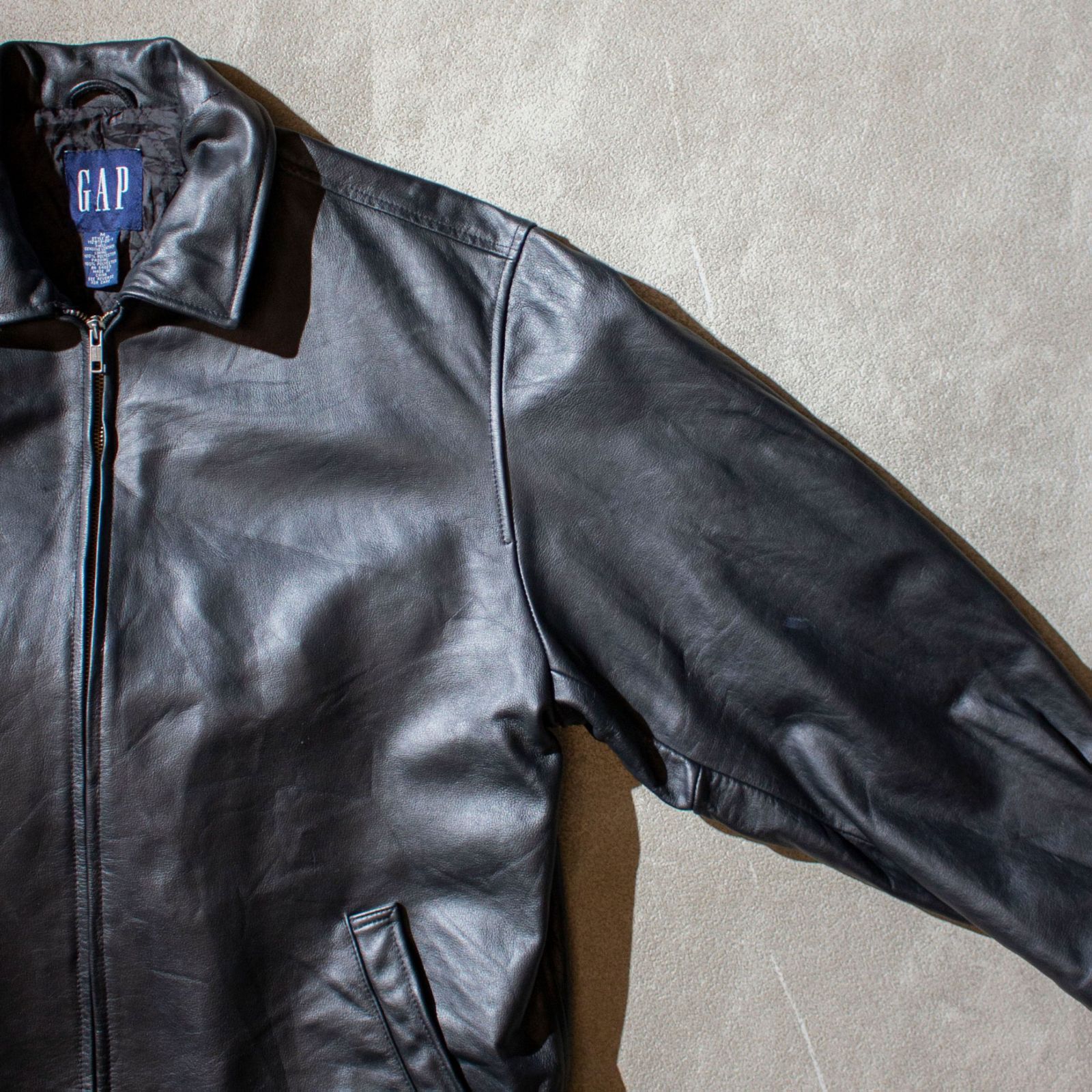 GAP 00's Leather Jacket メンズ 古着 ギャップ レザージャケット 80s
