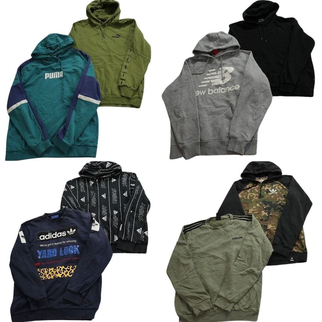 古着卸 まとめ売り スポーツブランドMIX スウェット 8枚セット (メンズ